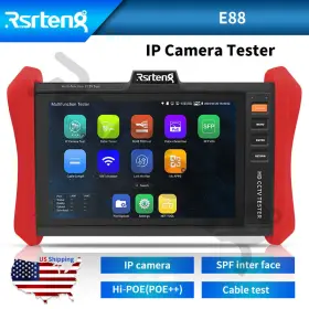 Rsrteng 272870103934 E88 4k 8 Inch Ip Camera Cctv Tester Hi-poe Sfp Wifi Network And Cable Test