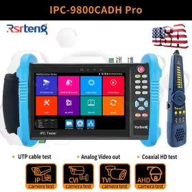 Ipc-9800cadh Rsrteng 8k 8mp Ahd Tvi Cvi Cable Tester Cctv Camera Test Pro