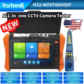 Ipc-h12-movtadhsef Rsrteng Cctv Tester 8k Ipc 4k 8mp Ahd Cvi Tvi Sdi Camera Test Sfp H12-movtadhsef