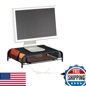 Safco B01ah6vgtu Products Onyx Mesh Monitor Stand 2159bl Black Powder Coat Finish Durable