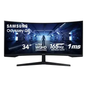 B08mvbywgq Samsung 34 Inch Odyssey G5 Curved Ultrawide Gaming Monitor 165hz 1ms Wqhd