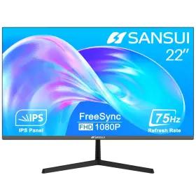 Sansui B0brv913kf Monitor 22 Inch Ips 75hz Fhd 1080p Hdmi Vga Ports Computer