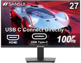 B0d259jhs6 Sansui 27 Inch 100hz Usb-c Fhd 1920x1080 Hdr Adaptive Sync Hdmi Vesa Monitor