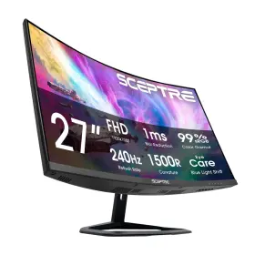 B0fg8xlbj6 Sceptre 27 Inch Curved Gaming Monitor 240hz 1500r Dp X2 Hdmi Built-in Speakers