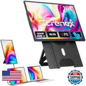 Screnex B0fqvj64pr Laptop Screen Extender 16.1 1920 1200 Portable Monitor Detachable