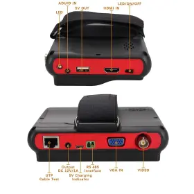 Sgef 791759542414 Upgrade Portable Wrist Cctv Tester 5ftft Lcd Monitor Hdmi In &vga Camera D #2