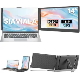 B0fk4l62h4 Siaviala 14 Inch Fhd Ips Laptop Screen Extender Dual Monitor Usb-c Hdmi Plug And Play