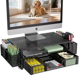 Simple Trending B088nhgc48 Desk Organizer And Accessories 2 Tier Computer Metal Monitor