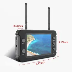 Sologood 728047576110 Fpv Monitor 4.3inch With Dvr 5.8ghz 40ch 800 X 480 Ips Drone Receiver M #3