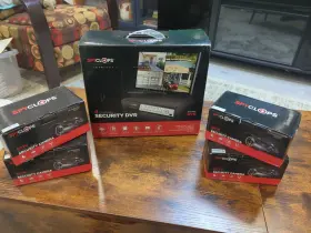 Spy-dvr4 Spyclops Complete 4-channel Security System 4 Spy-minibullet Cameras