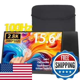 Topmonitor B0frxqggct 2.5k 100hz Portable Monitor Touchscreen 15.6 Qhd 2880x1620 300 Nits