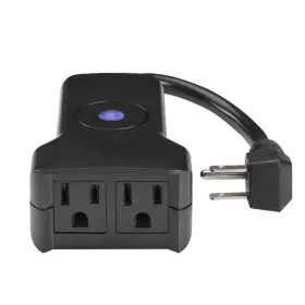 Wfop2 Tork Smart Yard Plug Outdoor-rated Wi-fi 3-prong 2-outlets Amazon Alexa/google Asst