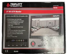 Hdcm3 Triplett Test Equipment And Tools 8 Inch Hd Cctv Monitor