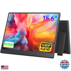 Ufyql B0dmnrg4x8 Portable Monitor 15.6-inch Fhd 1080p Ultra-slim Travel External