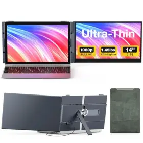 Uk Bonitoys B0f9xy6ljy 14 Inch Laptop Screen Extender Portable Monitor 1080p Full Hd Ips Display