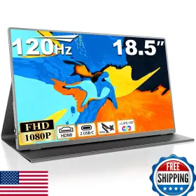 B0b87gf4yb Usparkle 18.5 Inch 120hz 1080p Fhd Ips Portable Monitor For Laptop Phone Xbox Ps5