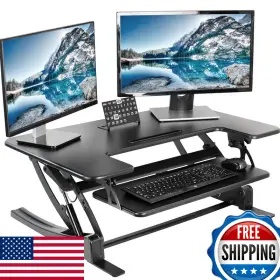 Vivo B0784hwpn6 36 Inch Height Adjustable Stand Up Desk Converter V Series Quick Sit To