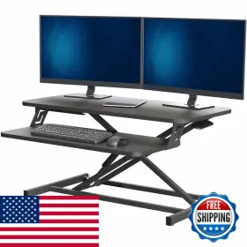 Vivo B08b2l36hf Height Adjustable 32 Inch Stand Up Desk Converter Quick Sit To