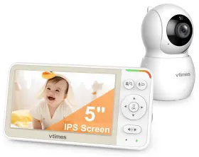 Vtimes 646414460728 5ftft Video Baby Monitor No Wifi With 32-hour Battery 2-way Talk Camera M
