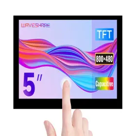 Waveshare B08h23kb1g 5inch Capacitive Touch Display Compatible Raspberry Pi
