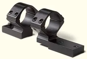 Weatherby 747115408542 Vanguard Mount With Rings Low 1 In Black Tsvfml1