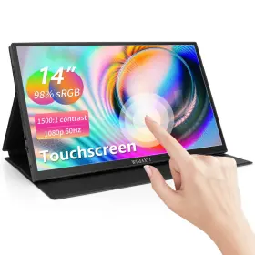 Wimaxit B08jlwnx22 14 Portable Touch Monitor 1920x1080p Full Hd Vesa Mount 98 Srgb