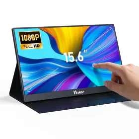 Yinker B0f3d9sfpm 15.6 Portable Monitor Touchscreen Fhd 1080p Usb-c Second For