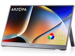 Arzopa Portable Monitor Gray, 100% Srgb Fhd 1080P Kickstand 16.1",. Fixed Price $79.99.
