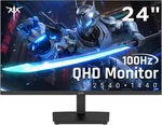 24 Inch Qhd 2560X1440 Ips Computer Monitor, 100HZ Zero-frame 2K Gaming Office. Fixed Price $225.99.