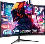 Z-edge 27 Inch Curved Gaming Monitor, Qhd 1440P 165HZ 144HZ 1500R Compute. Fixed Price $287.99.