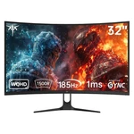 Ktc H32S5 32'' Curved Gaming Monitor 2K 180HZ Qhd 1500R 1MS With Adaptive Sync. Fixed Price $149.99.