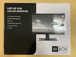 18.5" Color Monitor Led Hd Vga Open Box. Fixed Price $88.99.