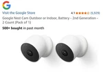 Google Nest Cameras Indoor Outdoor Wireless 1080P Night Vision, 2 Pack Sealed. Fixed Price $190.00.