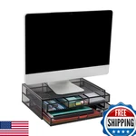 Mind Reader Monitor Stand Ventilated Laptop Riser Storage Drawer Office Metal. Fixed Price $59.22.