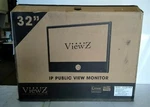 Viewz Ip Based Public Monitor 2MP Cam/black 1920X1080. Fixed Price $360.00.