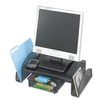 Safco 2159BL Onyx (black) 19.25" 11.25" 6.25" Mesh Monitor Stand - New!. Fixed Price $54.99.