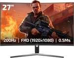 Gaming Monitor 27 1500R Curved 200HZ 1080P Fhd T50 Gamepower Inch Display Full. Fixed Price $209.99.