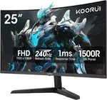 25 Inch Curved Gaming 240HZ Fhd 1080P Computer Monitor, 1500R 1MS Mprt. Fixed Price $216.99.