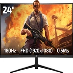 Gamepower T40 23.6 Inch Curved Gaming Monitor 180HZ 1080P Display 0.5MS. Fixed Price $172.97.