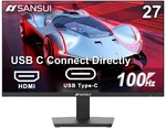 Sansui 27" 100HZ Usb-c Fhd 1920X1080 Hdr Adaptive Sync Hdmi Vesa Monitor. Fixed Price $149.98.