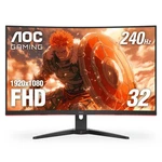Aoc C32G2ZE 32" Frameless Gaming Monitor, Full Inch Curved, Black. Fixed Price $282.99.