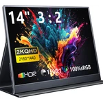 Magicraven Portable Monitor Inch 2160 1440P Ips Laptop Dual Usb. Fixed Price $124.12.