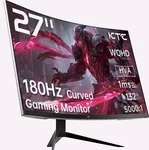 Ktc 27 Inch Wqhd 180HZ 1MS Curved Gaming Monitor 1440P 144HZ 132% Srgb. Fixed Price $144.15.