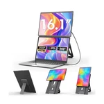 Domyfan 16.1'' Laptop Screen Extender, 360 Rotating Detachable Stand/vesa. Fixed Price $156.27.