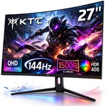 Ktc 27" Curved Gaming Monitor 2.5K 1440P Qhd 144HZ 1MS 1500R HDR400 Hva. Fixed Price $275.99.