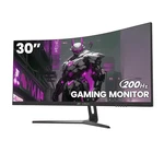 Crua 30" Curved Gaming Monitor 200HZ 2560X1080 Wfhd Freesync Va. Fixed Price $211.05.