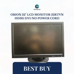 Orion 22" Lcd Monitor 22RTVN Hdmi/dvi/no Power Cord. Fixed Price $53.60.