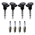 Eldor Ignition Coils Bosch Platinum Spark Plugs Kit For A4 Golf Jetta 1.8L. Fixed Price $204.95.