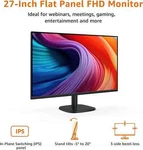 Amazon Basics 27 Inch Monitor Fhd 1080P 100HZ Built-in Speaker Black. Fixed Price $79.97.