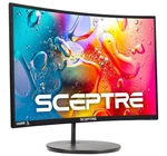 Sceptre Curved 24-INCH Gaming Monitor 1080P R1500 98% Srgb. Fixed Price $100.51.